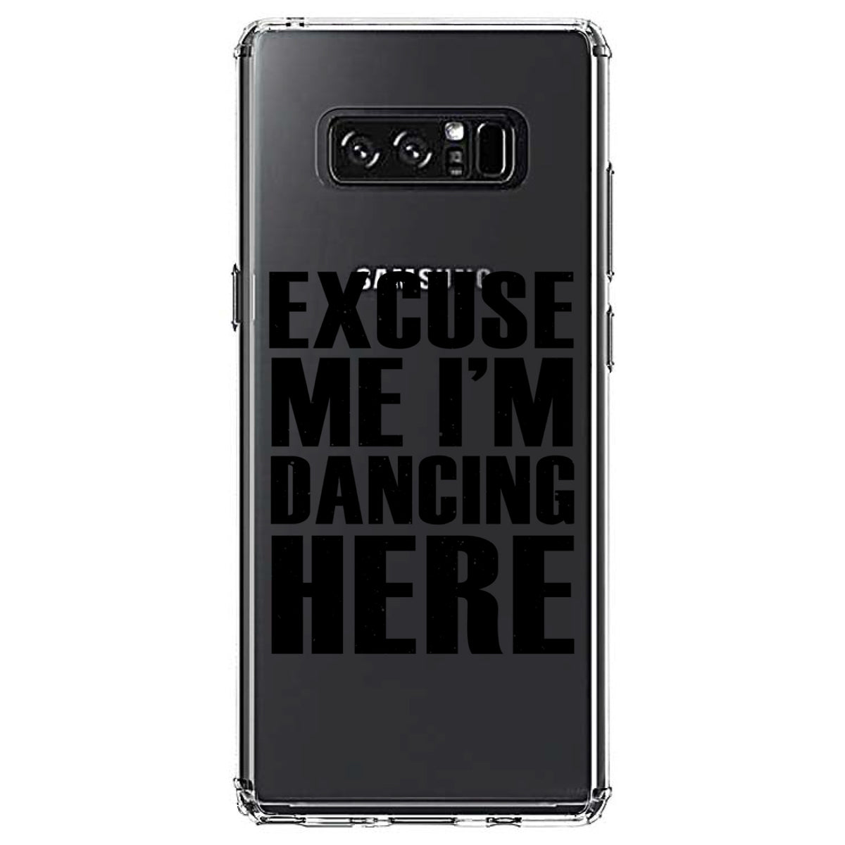 Excuse Me I'm Dancing Here Clear Shockproof iPhone Case, view 12