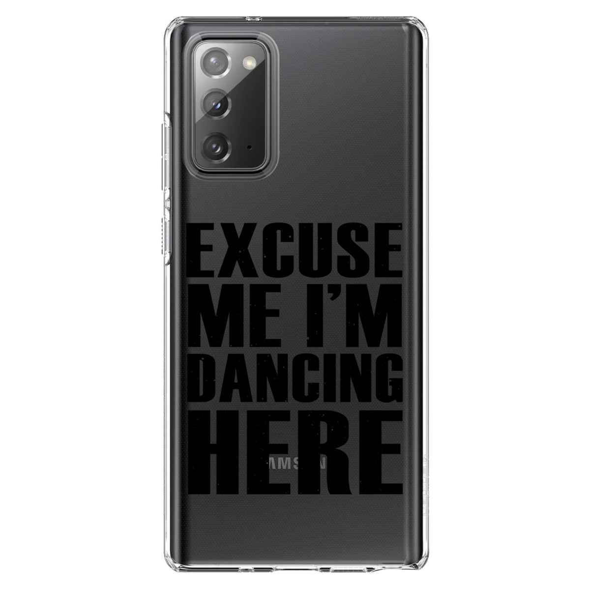 Excuse Me I'm Dancing Here Clear Shockproof iPhone Case, view 7