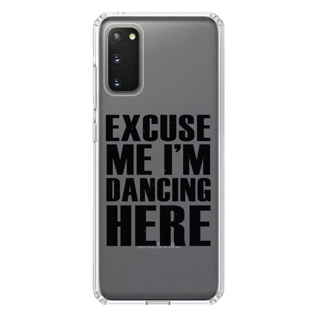 Excuse Me I'm Dancing Here Clear Shockproof iPhone Case, view 14