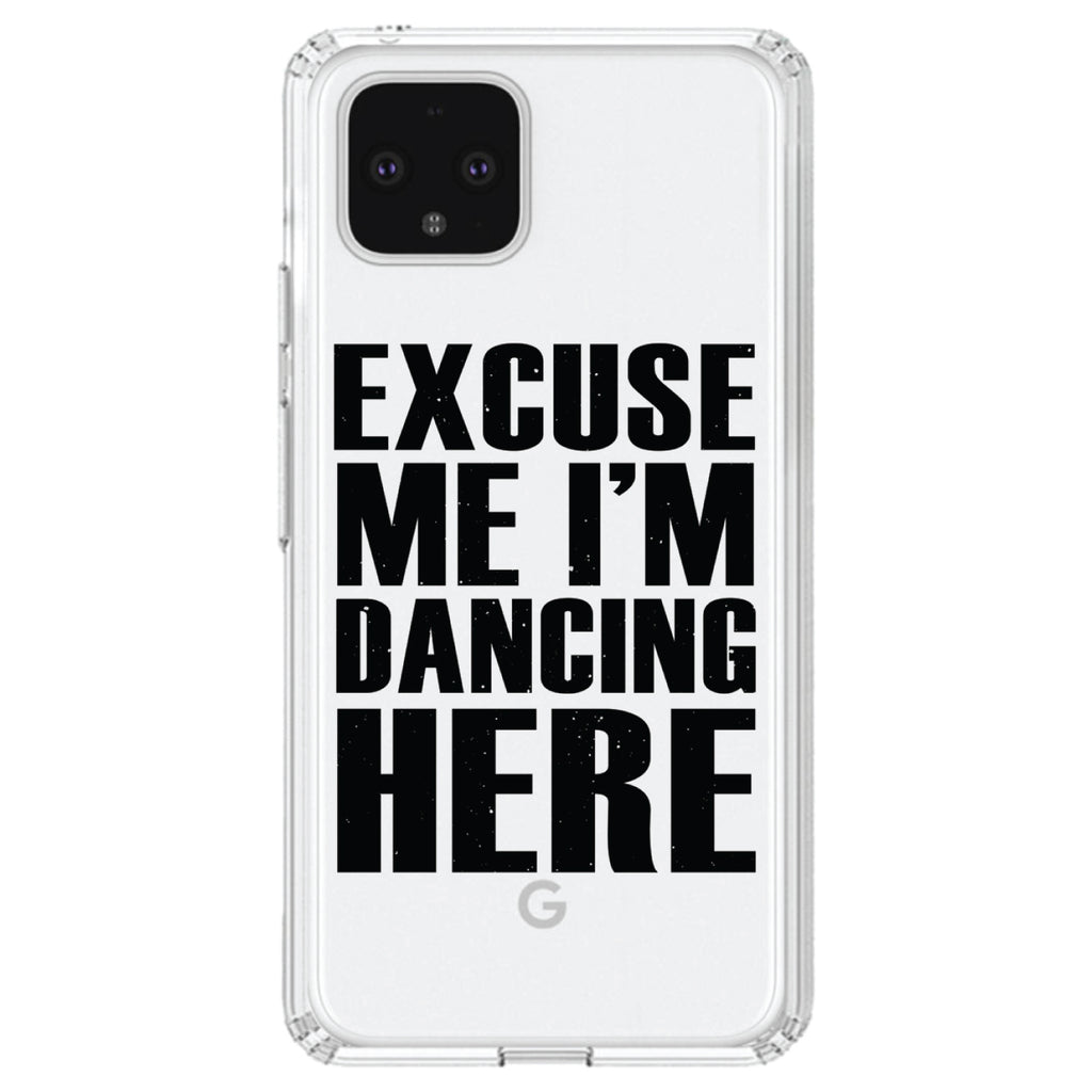Excuse Me I'm Dancing Here Clear Shockproof iPhone Case, view 24