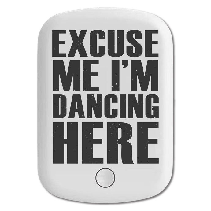DistinctInk Magnetic Battery Pack, Wireless Portable Charger with USB-C Cable, Compatible with MagSafe iPhone 14 / 13 / 12 Series - Excuse Me I'm Dancing Here
