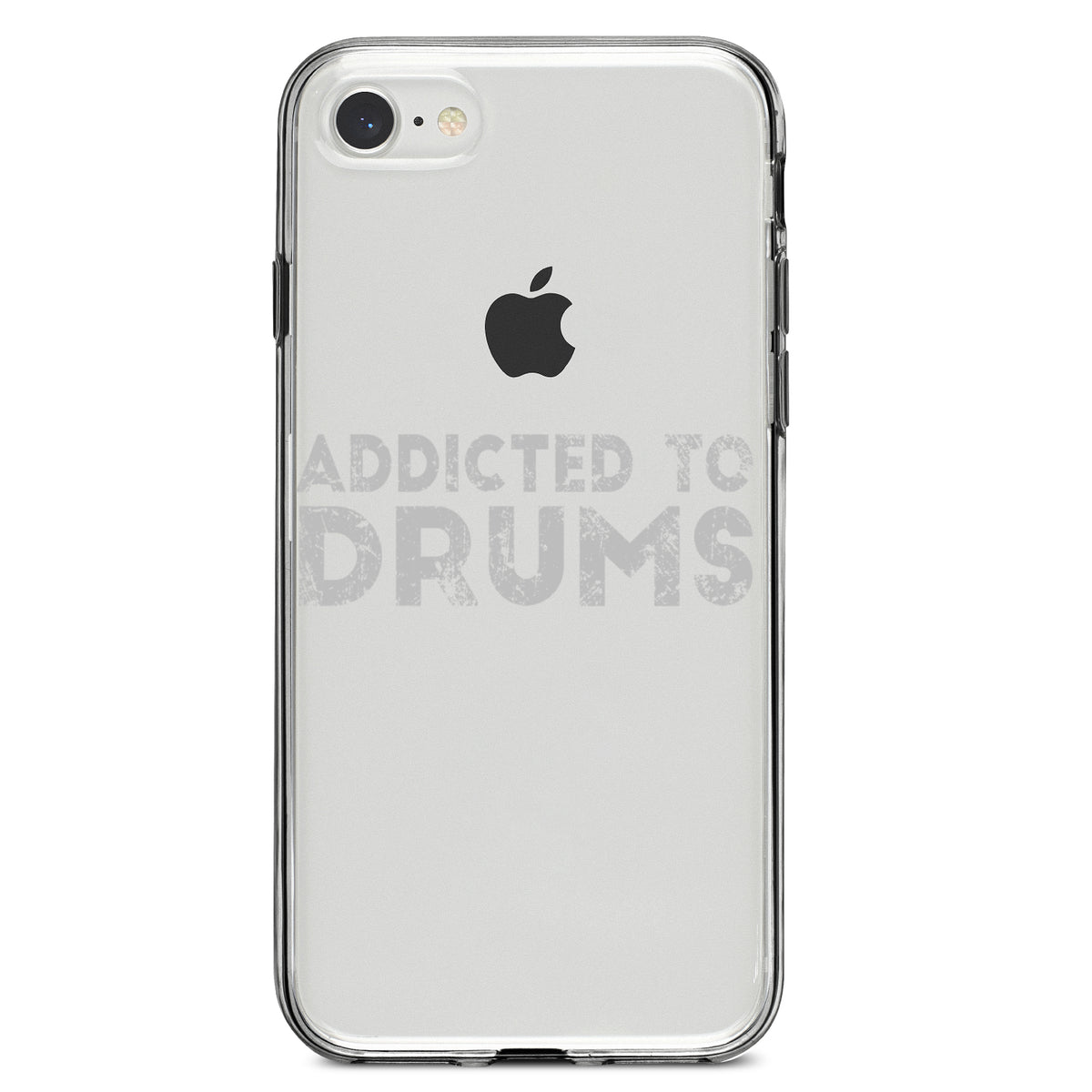 Addicted to Drums Clear Shockproof iPhone Case, view 5