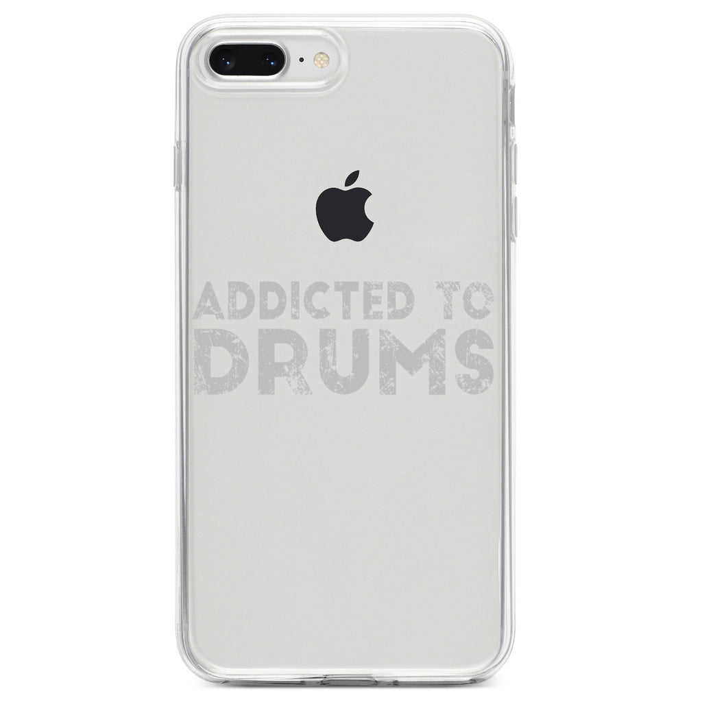 Addicted to Drums Clear Shockproof iPhone Case, view 6