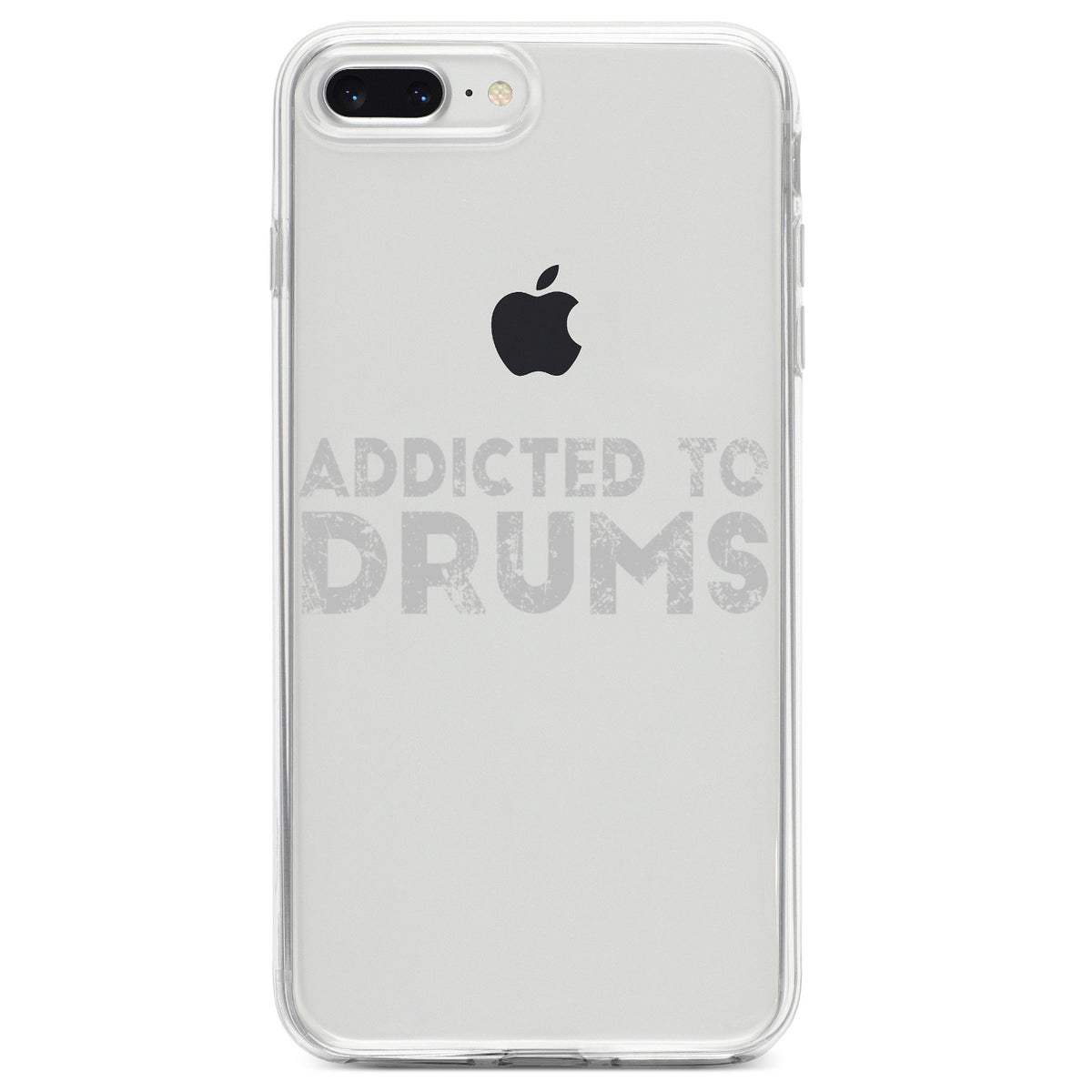 Addicted to Drums Clear Shockproof iPhone Case, view 6