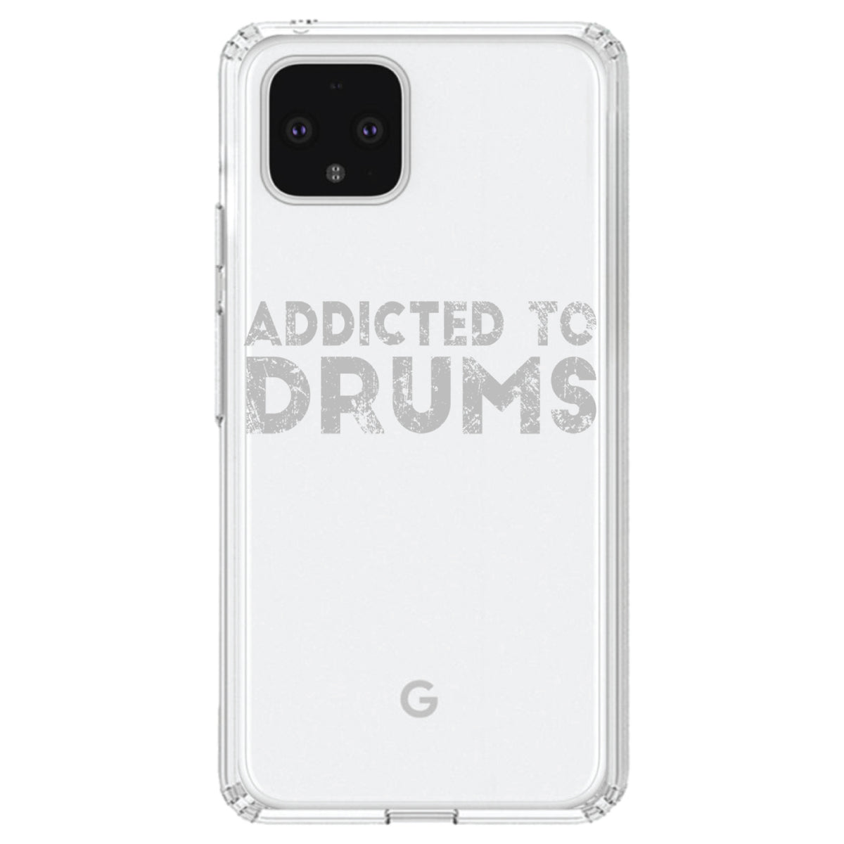 Addicted to Drums Clear Shockproof iPhone Case, view 24