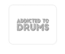 DistinctInk Custom Foam Rubber Mouse Pad - 1/4" Thick - Addicted to Drums