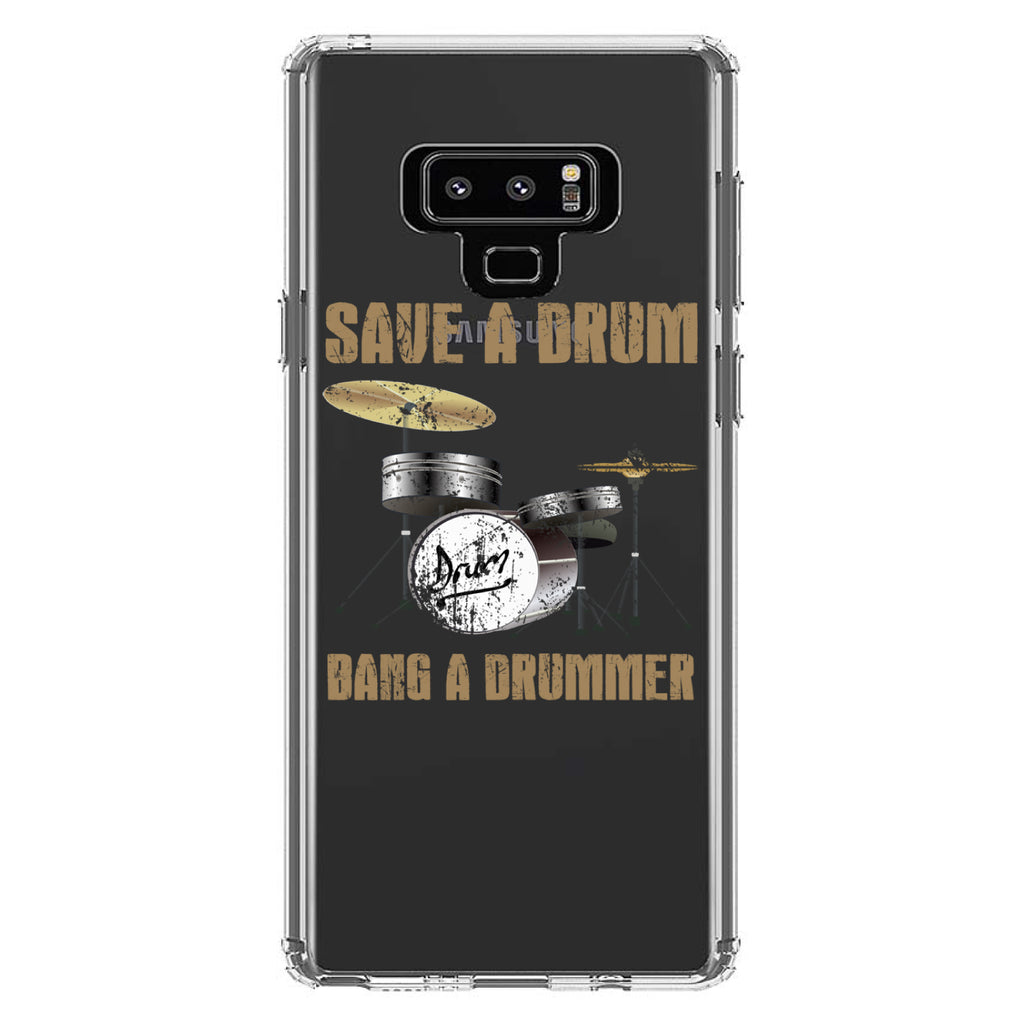 Save a Drum, Bang a Drummer Clear Shockproof iPhone Case, view 11