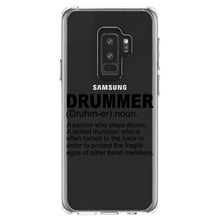 DistinctInk® Clear Shockproof Hybrid Case for Apple iPhone / Samsung Galaxy / Google Pixel - Drummer Dictionary Definition