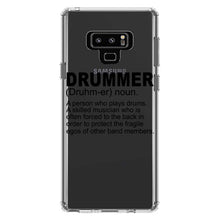 DistinctInk® Clear Shockproof Hybrid Case for Apple iPhone / Samsung Galaxy / Google Pixel - Drummer Dictionary Definition