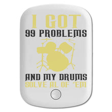 DistinctInk Magnetic Battery Pack, Wireless Portable Charger with USB-C Cable, Compatible with MagSafe iPhone 14 / 13 / 12 Series - Got 99 Problems & My Drums Solve 'Em