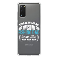 DistinctInk® Clear Shockproof Hybrid Case for Apple iPhone / Samsung Galaxy / Google Pixel - This is What Awesome Fishing Dad Looks Like