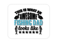 DistinctInk Custom Foam Rubber Mouse Pad - 1/4" Thick - This is What Awesome Fishing Dad Looks Like