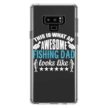 DistinctInk® Clear Shockproof Hybrid Case for Apple iPhone / Samsung Galaxy / Google Pixel - This is What Awesome Fishing Dad Looks Like