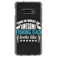 DistinctInk® Clear Shockproof Hybrid Case for Apple iPhone / Samsung Galaxy / Google Pixel - This is What Awesome Fishing Dad Looks Like