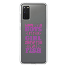 DistinctInk® Clear Shockproof Hybrid Case for Apple iPhone / Samsung Galaxy / Google Pixel - Move Over Boys, Girls Show You How to Fish
