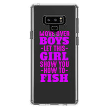 DistinctInk® Clear Shockproof Hybrid Case for Apple iPhone / Samsung Galaxy / Google Pixel - Move Over Boys, Girls Show You How to Fish