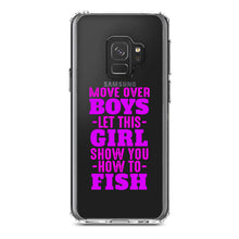 DistinctInk® Clear Shockproof Hybrid Case for Apple iPhone / Samsung Galaxy / Google Pixel - Move Over Boys, Girls Show You How to Fish