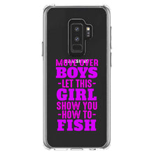 DistinctInk® Clear Shockproof Hybrid Case for Apple iPhone / Samsung Galaxy / Google Pixel - Move Over Boys, Girls Show You How to Fish