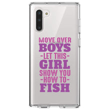 DistinctInk® Clear Shockproof Hybrid Case for Apple iPhone / Samsung Galaxy / Google Pixel - Move Over Boys, Girls Show You How to Fish