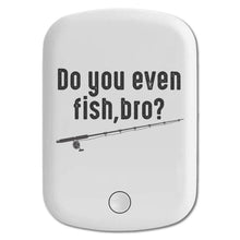 DistinctInk Magnetic Battery Pack, Wireless Portable Charger with USB-C Cable, Compatible with MagSafe iPhone 14 / 13 / 12 Series - Do You Even Fish, Bro?