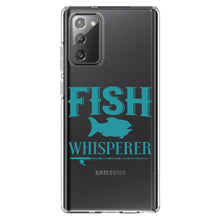 DistinctInk® Clear Shockproof Hybrid Case for Apple iPhone / Samsung Galaxy / Google Pixel - Fish Whisperer