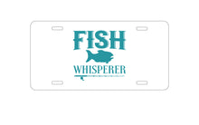 DistinctInk Custom Aluminum Decorative Vanity Front License Plate - Fish Whisperer