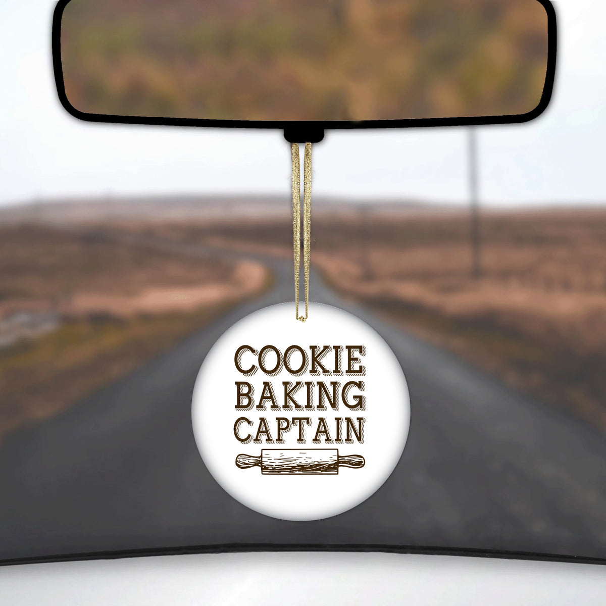 Cookie Baking Captain Rolling Pin Ceramic Ornament, view 3