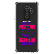 DistinctInk® Clear Shockproof Hybrid Case for Apple iPhone / Samsung Galaxy / Google Pixel - Yes I'm a Gamer Girl I Can Kick you’re a$$