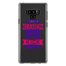 DistinctInk® Clear Shockproof Hybrid Case for Apple iPhone / Samsung Galaxy / Google Pixel - Yes I'm a Gamer Girl I Can Kick you’re a$$