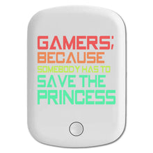 DistinctInk Magnetic Battery Pack, Wireless Portable Charger with USB-C Cable, Compatible with MagSafe iPhone 14 / 13 / 12 Series - Gamers; Because Somebody Has to Save Princess