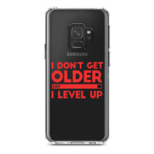 DistinctInk® Clear Shockproof Hybrid Case for Apple iPhone / Samsung Galaxy / Google Pixel - I Don't Get Older I Level Up - Gamer