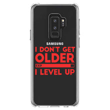 DistinctInk® Clear Shockproof Hybrid Case for Apple iPhone / Samsung Galaxy / Google Pixel - I Don't Get Older I Level Up - Gamer