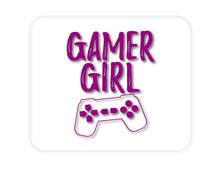 DistinctInk Custom Foam Rubber Mouse Pad - 1/4" Thick - Gamer Girl - Video Games