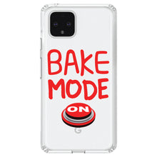 DistinctInk® Clear Shockproof Hybrid Case for Apple iPhone / Samsung Galaxy / Google Pixel - Bake Mode On
