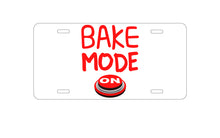 DistinctInk Custom Aluminum Decorative Vanity Front License Plate - Bake Mode On