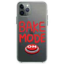 DistinctInk® Clear Shockproof Hybrid Case for Apple iPhone / Samsung Galaxy / Google Pixel - Bake Mode On