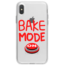 DistinctInk® Clear Shockproof Hybrid Case for Apple iPhone / Samsung Galaxy / Google Pixel - Bake Mode On