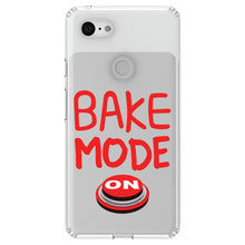 DistinctInk® Clear Shockproof Hybrid Case for Apple iPhone / Samsung Galaxy / Google Pixel - Bake Mode On