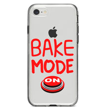 DistinctInk® Clear Shockproof Hybrid Case for Apple iPhone / Samsung Galaxy / Google Pixel - Bake Mode On