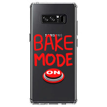 DistinctInk® Clear Shockproof Hybrid Case for Apple iPhone / Samsung Galaxy / Google Pixel - Bake Mode On
