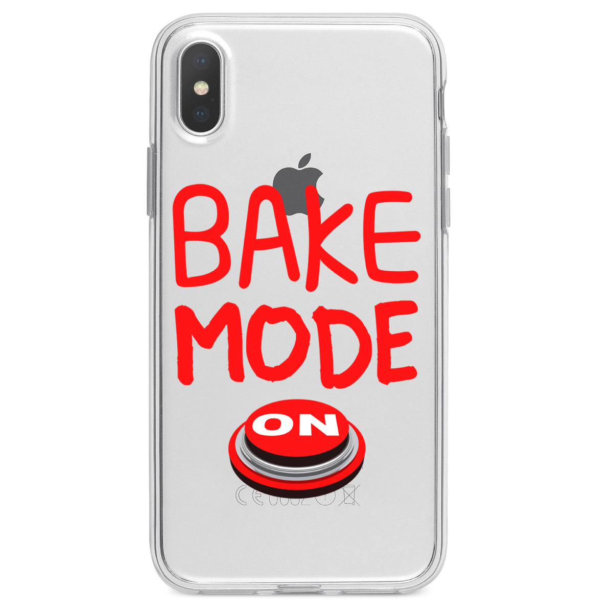 Bake Mode On Clear Shockproof iPhone Case, view 3