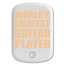 DistinctInk Magnetic Battery Pack, Wireless Portable Charger with USB-C Cable, Compatible with MagSafe iPhone 14 / 13 / 12 Series - World's Okayest Guitar Player