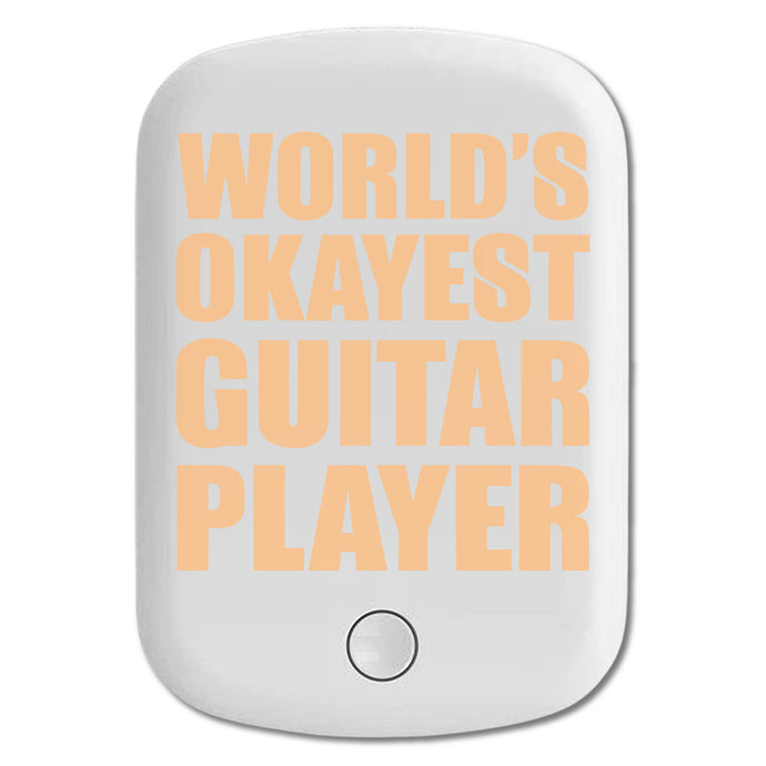DistinctInk Magnetic Battery Pack, Wireless Portable Charger with USB-C Cable, Compatible with MagSafe iPhone 14 / 13 / 12 Series - World's Okayest Guitar Player