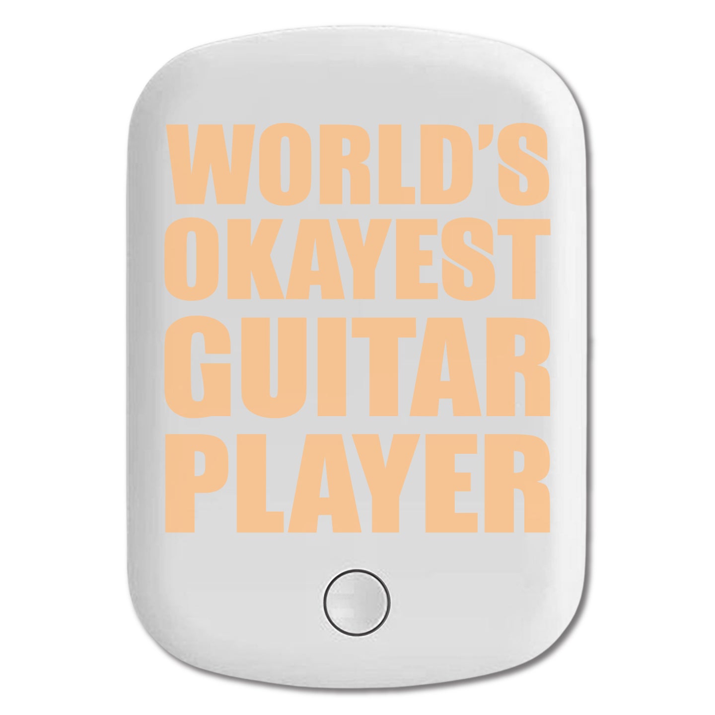 DistinctInk Magnetic Battery Pack, Wireless Portable Charger with USB-C Cable, Compatible with MagSafe iPhone 14 / 13 / 12 Series - World's Okayest Guitar Player