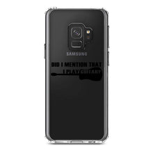 DistinctInk® Clear Shockproof Hybrid Case for Apple iPhone / Samsung Galaxy / Google Pixel - Did I Mention That I Play Guitar?