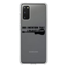 DistinctInk® Clear Shockproof Hybrid Case for Apple iPhone / Samsung Galaxy / Google Pixel - Did I Mention That I Play Guitar?