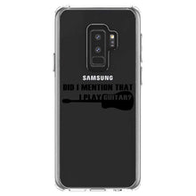 DistinctInk® Clear Shockproof Hybrid Case for Apple iPhone / Samsung Galaxy / Google Pixel - Did I Mention That I Play Guitar?