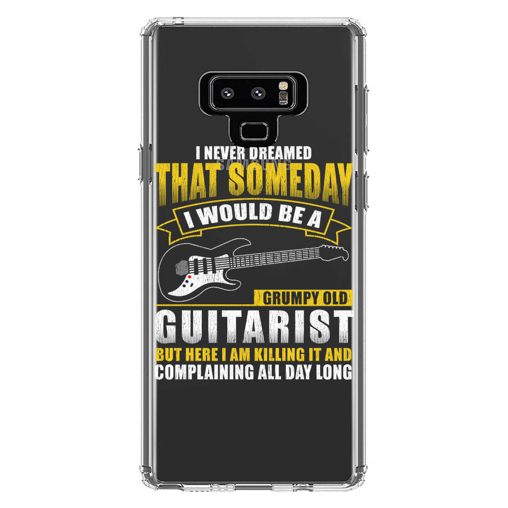 Never Dreamed I'd Be Grumpy Old Guitarist Clear Shockproof iPhone Case, view 11