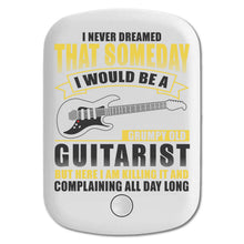 DistinctInk Magnetic Battery Pack, Wireless Portable Charger with USB-C Cable, Compatible with MagSafe iPhone 14 / 13 / 12 Series - Never Dreamed I'd Be Grumpy Old Guitarist