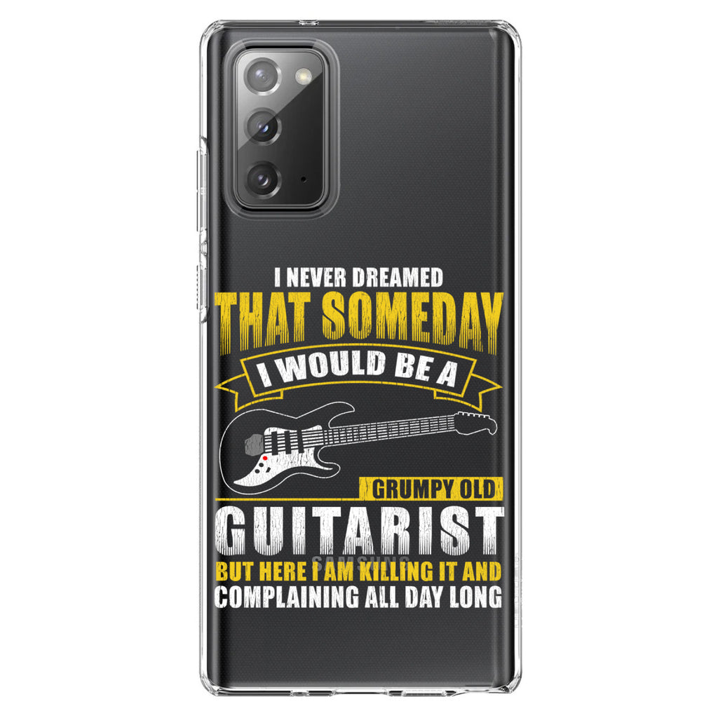 Never Dreamed I'd Be Grumpy Old Guitarist Clear Shockproof iPhone Case, view 8